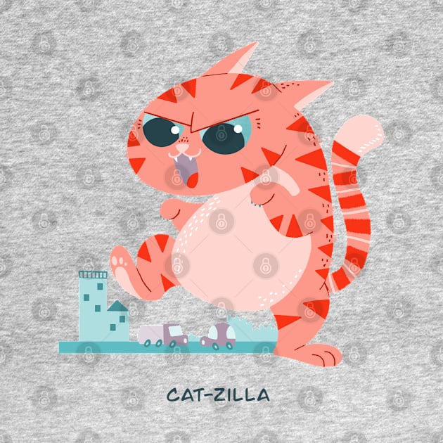 catzilla by Angela Sbandelli Illustration and Design